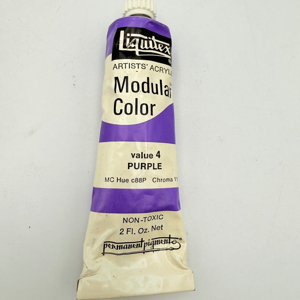 Liquitex Artists Acrylic Modular Color Value 4 Purple 2oz Tube Vintage Pigment